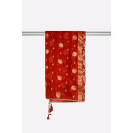 Rust Plain Dupatta