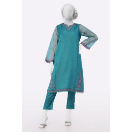 Green Embroidered 2PC
