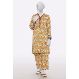 Brown Printed 2PC