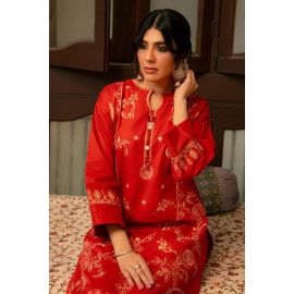 Rust Embroidered 2PC