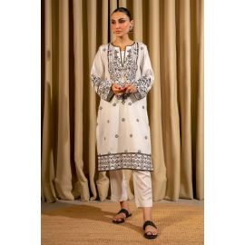 White Embroidered 2PC