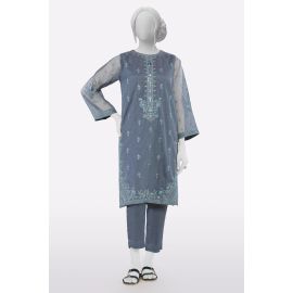 Grey Embroidered 2PC
