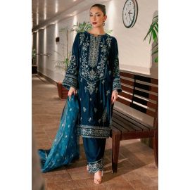 Blue Embroidered 2PC