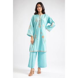Light Blue Embroidered 2PC