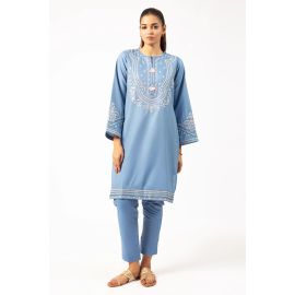 Blue Embroidered 2PC
