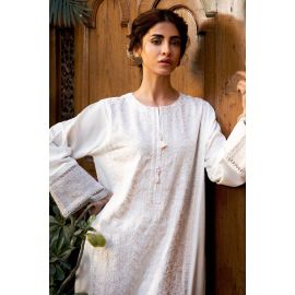 White Embroidered 2PC