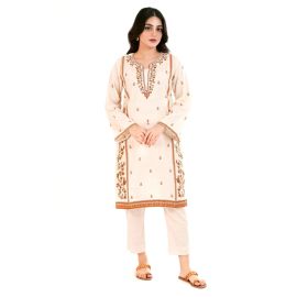 Cream Embroidered 2PC