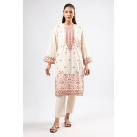Beige Embroidered 2PC