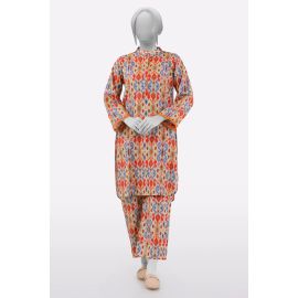 Dark Beige Printed 2PC