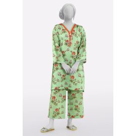 Parrot Green Printed 2PC