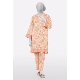 Orange Printed 2PC