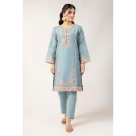 Light Blue Embroidered 2PC