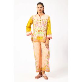 Mustard Printed 2PC