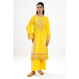 Yellow Embroidered 2PC