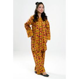 Yellow Printed 2PC