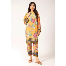 Mustard Printed 2PC