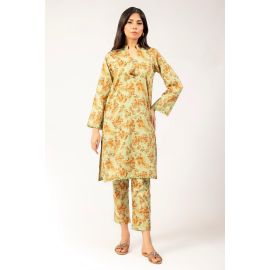 Parrot Green Printed 2PC