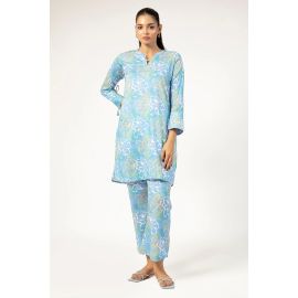 Light Blue Printed 2PC