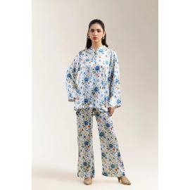 White Printed 2PC