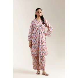 Multicolor Printed 2PC