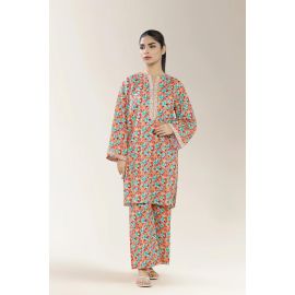 Print With Embroidery Lawn Multi 2PC