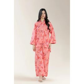Printed Lawn-Peach 2PC