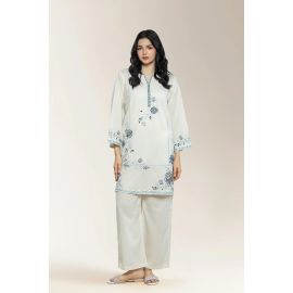 Embroidered Cream 2PC
