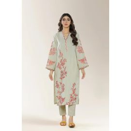 Embroidered Cotton Beige 2PC