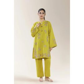 Embroidered Olive 2PC
