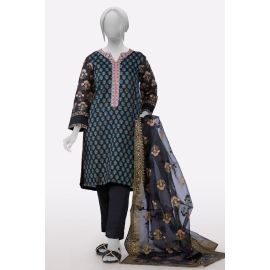 Black Embroidered 3PC