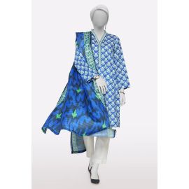 Blue Printed 3PC