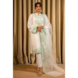 White Embroidered 3PC