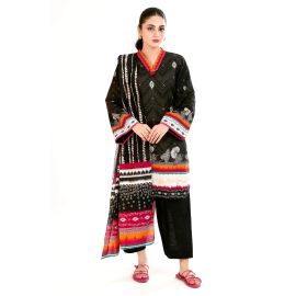 Black Printed 3PC
