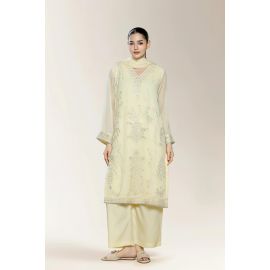 Embroidered Ivory 3PC