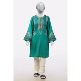 Green Embroidered Kurti