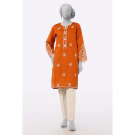 Rust Embroidered Kurti
