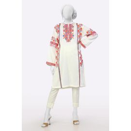 White Embroidered Kurti