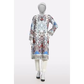 Off White Printed Kurti