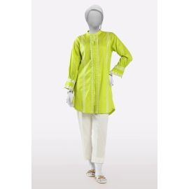 Light Green Embroidered Kurti