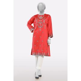 Coral Embroidered Kurti