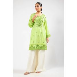 Light Green Embroidered Kurti