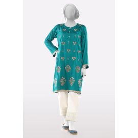 Green Embroidered Kurti