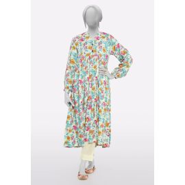 Cream Printed Kurti