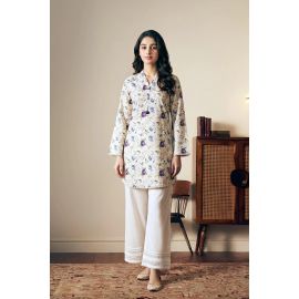 Printed White Shirt