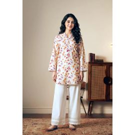 Printed White Shirt