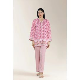Printed Viscose Pink 2PC