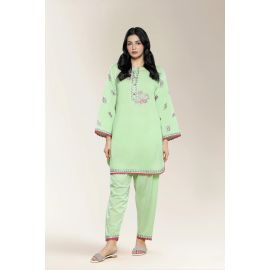 Embroidered Green 2PC