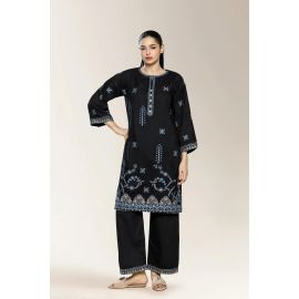 Embroidered Black 2PC