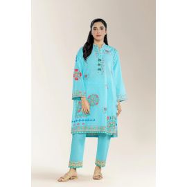 Printed Cotton Blue 2PC