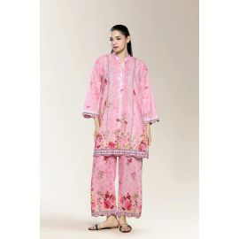 Embroidered Pink 2PC